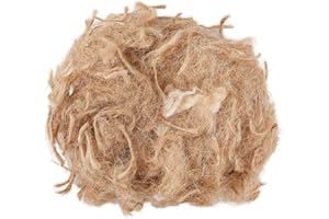 CREATCABIN 40g Bird Nesting Material Jute Bird Nests Bedding Material Mixing Canary Nesting Material Finch Parakeet Nesting Materials for Hummingbird Hamster Cage Gardens Tree Trunks Cotton Wool