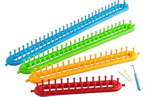 THE QUILTED BEAR Quilted Bear Ensemble de métier à Tricoter Long Ours matelassé - 4 métiers à Tisser