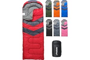 MalloMe Sacco a Pelo Invernale - Sacco a Pelo 4 Stagioni - Per Adulti e Bambini - Sacchi a Pelo Ultraleggero Compatto Primavera Estivo Autunno - Sacco a Pelo Campeggio - Sacco Per Dormire