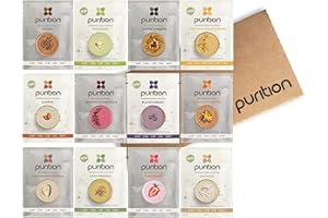 Purition Mixed Trial Box | Premium Vegan & Vegetarian sachets, High Protein Powder for Keto Shakes and Smoothies with Only Natural Ingredients for Weight Loss | 12 x 40g sachets