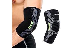 NativoDex Coudière de Compression pour Tendinite et Épicondylite, Adaptée aux Hommes et Femmes, Coudiere Sportive pour Tennis, Gym, Crossfit et Golf, Coudière Musculation