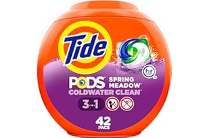 Tide PODS Lot de 42 sachets de détergent liquide