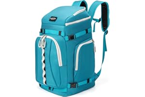 Lunidry Bolsa para Botas de Esquí con Compartimento, 65L Mochila con Bolsa para Casco, Mochila para Botas de Esquí, Snowboard, Patines, Casco de esquí, para Hombre y Mujer Unisex