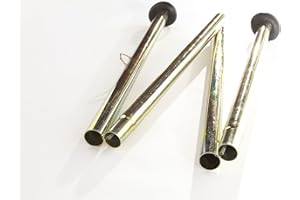 BELL TENT BOUTIQUE...HAPPY GLAMPING Bell Tent Boutique Bell Tent Centre Poles - Spring Loaded 32mm Zinc Plated Metal Poles with Hanging Hook | Fit 3m - 7m Bell Tents, Emporor & Touareg Models.