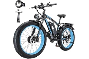 BEWELL KETELES K800 Electric-Bikes Dual-Motor Electric-Motorbike, 26 x 4.0 Inch Fat-Tire-Electric-Bike 23Ah Battery with Removable Li-Ion Battery and 21 Speed Gear for Adults-Men (UK Warehouse)