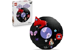 LEGO Editions Olivia Rodrigos vinylskiva 43028 | Leksak för barn från 10 år, byggset med minifigur, musikprydnad för skrivbor