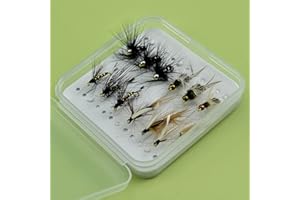 YAZHIDA | Fly Fishing Fly Fishing Set | Dry Fly | Wet | Nymph | One Mini Fly Box |