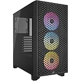 CORSAIR 3000D RGB AIRFLOW Case per PC Mid-Tower - 3x Ventole AR120 RGB - Supporto GPU a Tre Slot - Adatto a 8 Ventole da 120 