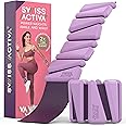 Swiss Activa+ Set of 2 1lb Wrist & Ankle Weights Adjustable Weight Sets for Women - for Home Workout.