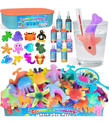 Sanlebi Aqua Gelz Colossal Set, 46pcs Aqua Gelz Set, Contient 14 Bouteilles de Gel de Couleur et 20 Formes, Magic Water Elfe pour Enfants 4, 5, 6+, Anniversaire, Noël, Pâques, Cadeau pour Sanlebi Aqua Gelz Colossal Set, 46pcs Aqua Gelz Set, Contient 14 Bouteilles de Gel de Couleur et 20 Formes, Magic Water Elfe pour Enfants 4, 5, 6+, Anniversaire, Noël, Pâques, Cadeau pour