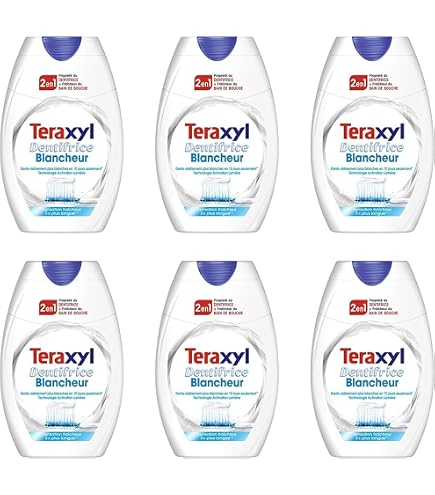 Lot De 3 Dentifrices Teraxyl Blancheur & Protection Caries - 75 Ml Chacun - Neuf