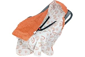 Miracle Baby Coperta Avvolgente Primavera e Estate Copertina per Passeggino Blanket per Ovetto Neonato in Cotone Swaddle Bebè per Seggiolino Auto Universale 90x90cm(Arcobaleno, 90 x 90 cm)
