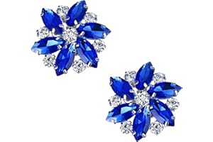 EVER FAITH Fermagli per Scarpe Rhinestone Cristallo Fibbia per Scarpe per Donne,Decoro Fascino per Abito da Sposa