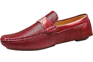 EVOGA Mocassini Uomo Class Eleganti Scarpe in Ecopelle con Fibbia