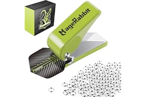 MageRabbit Dart Flight Locher mit 100 Metall-O-Ringen, Dart zubehör,Dart Werkzeuge,Flügel-Lochzange für Darts， Robuste Metall-Lochzange für präzises Stanzen von Dartflügeln