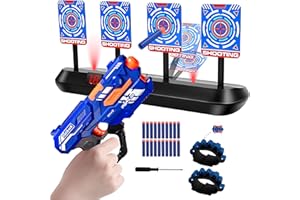 SONGLYPIAN Tiro Bersaglio Elettrico, Giochi Bimbo, Pistola Giocattolo, Bersaglio Digitale, Giochi di Tiro Bambini, Gioco di Tiro Interno Esterno, Regalo Compleanno Natale per Bambini 3 4 5 6 7 8 9 10 anni