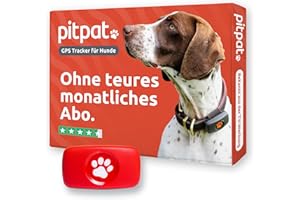 PitPat GPS Tracker für Hunde ohne ABO Gebühren Satellitenortung mit unbegrenzter Reichweite – Haustier Live Aktivitätstracking – Wasserdicht – für alle Hunde geeignet – Passt an jedes Hundehalsband