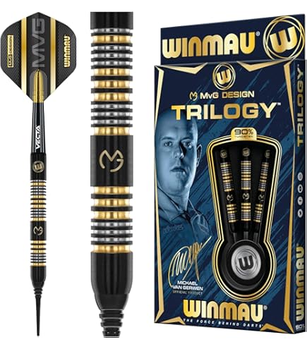 Rhino Blanc Avec Bande Grise Vols De Fléchettes - 1 Jeu Par Paquet (3 Vols Au Total