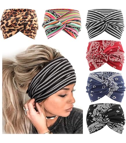 Fascia Donna Turbante In Raso Con Trecce Africane - Copricapo Elastico