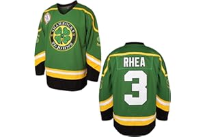 MESOSPERO 3 Ross The BOSS Rhea Hockeytrikot für Herren, ST John's Shamrocks genäht mit EMHL Patch Weiß Grün Schwarz