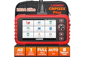 LAUNCH CRP123X Plus Scan Tool, All System Car Diagnostic Tool, OBD2 Scanner, Oil, SAS, Throttle Reset Car Scanner, AutoVIN, Battery Vol. Monitor, 2 Years Free Update Online