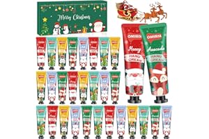 LDUMODUW Set regalo crema per le mani da 30 pezzi, regali di Natale per donne e uomini, set natalizio per crema per le mani per mani, piedi molto secchi e screpolati - piccoli regali per colleghi, donne, mamma