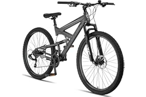 ‎LICORNE BIKE Licorne Bike Strong 2D Premium Mountainbike in 26, 27.5 und 29 Zoll Fahrrad für Jungen Mädchen Damen und Herren Scheibenbremse vorne und hinten 21 Gang Schaltung Vollfederung