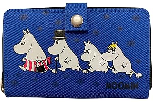 William Lamb Moomins Blue Field Geldbörse, blau, M, Retro
