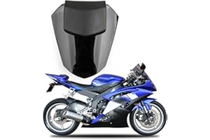 Artudatech Motorbike Rear Seat Cover Cowl Passenger Pillion, Motorcycle Seat Cowl Fairing Tail Cover Rear Cowl for Yamaha YZF R6 2008-2016