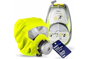 Dräger PARAT 5500 | Máscara respiratoria de Escape con Filtro CO P2 | Protección ergonómica contra Gases de Incendios, vapores y combustión