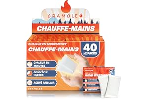 Bramble – Chauffe-Mains – Chauffe-Mains de Poche Activés par l’Air pour Activités en Extérieur – Chauffe en Quelques Minutes – Jusqu’à 10 Heures de Chaleur