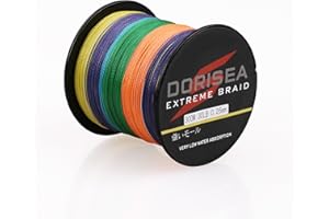 DORISEA Extreme Braid 100% PE 300 m geflochtene Angelschnur 2,7–250 kg Test-Angeldraht, Angelschnur, abriebfest, unglaubliche Superline, Zero Stretch, kleiner Durchmesser