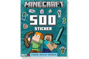 Minecraft: 500 Sticker- Stickern - Rätseln - Ausmalen: Activityblock mit 500 Stickern
