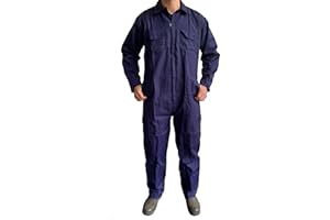Turners Arbeitsoverall für Herren, Arbeitsoverall, Marineblau, für Lager, Garage, Studenten, Arbeitskleidung