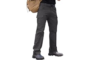 Vthereal Cargohose Herren Baumwolle Outdoorhose mit 7 Taschen Männer Arbeitshosen Chino Taktische Ranger Hose für Jagd Wandern