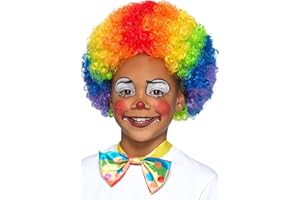 Smiffys Perruque de clown, Multicolore, Enfants Halloween