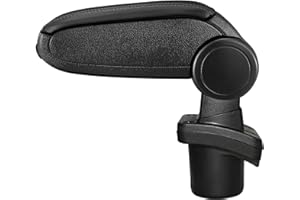 LP Trade Bracciolo centrale per C2 | Accessorio per console di stoccaggio e poggiapolsi con vano organizzatore, pezzo di ricambio interno per auto | similpelle nera - Cucitura nera