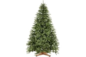 Royal Trees Sztuczna choinka 220 cm – skandynawski świerk, gęsta choinka z 905 gałązkami, realistyczne drzewko świerkowe, duże, w zestawie stabilny drewniany stojak i torba do przechowywania