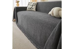 ‎BXAEYIPOR BXAEYIPOR Sofa überzug-2025 Neue Universelle rutschfeste Sofa Überwurf,Sofa-Schutzhülle 1/2/3/4 Sitzer für Wohnzimmer,Dunkelgrau Sofabezug