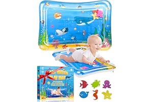 ZITFRI Tapis d'Eau Bébé Sans BPA Tapis de Jeu d'Eau pour Bébé de 3 6 9 mois Tummy Time Mat, Gonflable Tapis Eau Sensoriel et Tout-Petits Jouets pour bébé de 3 6 9 12 mois Amusement