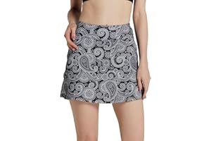 Westkun Golf Skorts for Women Mini Athletic Tennis Skirt with Shorts Pockets Running Pleated Flat High Waisted Skirts Skorts