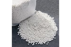 Tonmp 5 LBS 1/5" (3 mm) Round Ceramic Media for Rock Tumbling – 5 lb Ceramic Pellets, Tumbling Media for Stone Polisher, Use with Rock Tumbler Grit, Protects Rocks, Reusable