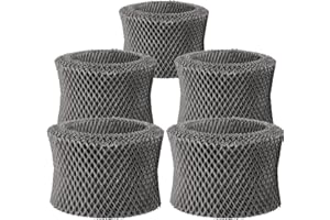 McFilter Lot de 5 filtres pour humidificateur Philips HU4801/01, HU4803/01, HU4811/10, HU4813/10, HU4814/10 - Filtre de rechange pour FY2401/30