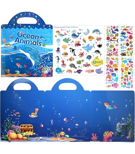 Lot De 4 Livres D’autocollants Réutilisables – Thèmes Véhicules, Espace, Dinosaures, Ferme – Jouet éducatif 3-6 Ans