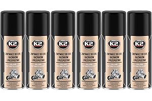K2 Limpiador de Carburadores Pack de 6 - Aditivo para Limpiar Válvula EGR Mariposas Inyectores - Limpia Carburador - Limpieza Interior y Exterior - Ideal para Motores de 4 y 2 Tiempos - 400 ml