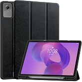 Vakarey Case for Lenovo Idea Tab Plus 12.1 Inch with Pencil Holder Ultrathin Smart Tablet Case, Black