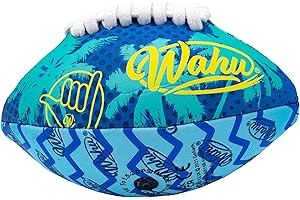 Wahu American Football - Mini balón de fútbol Americano (6.5 Pulgadas), 100% Impermeable para Todo Tipo de Clima con Cordones Reales, Juguete Ideal para jardín o Playa, a Partir de 5 años