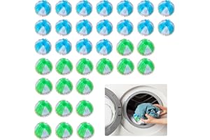 UOXMIY 35 PCS Pet Hair Remover for Laundry,Dog Cat Pet Hair Remover Washing Machine Catcher Balls,Reusable Lint Catcher Washing, for Bedding Clothes Laundry