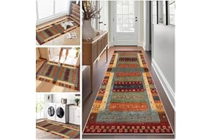 RUXEVNSY Teppich Läufer Flur Lang, Teppichläufer Flur rutschfest Küchenteppich 40 x 300 cm Waschbar Flur Läufer Teppich, Flurläufer Lang Korridor Teppich Läufer für Küche, Eingang, Wohnzimmer Schlafzimmer