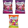 Fox's Crystal Clear Berries Candy Pouch Pack Of 2, Fruits Candy Pouch Pack of 1, (90g x 3 Packs)